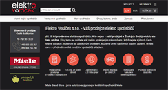 Desktop Screenshot of elektrovoracek.cz